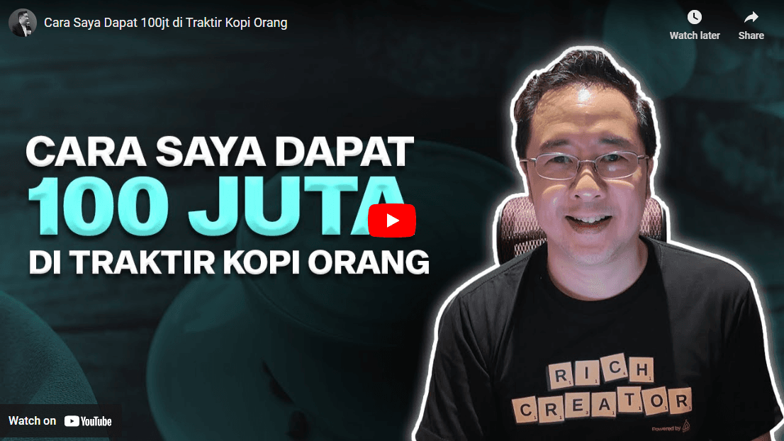 Cara Saya Dapat 100jt di Traktir Kopi Orang